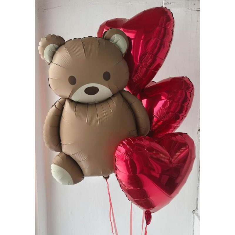 ayıcık kalp balon